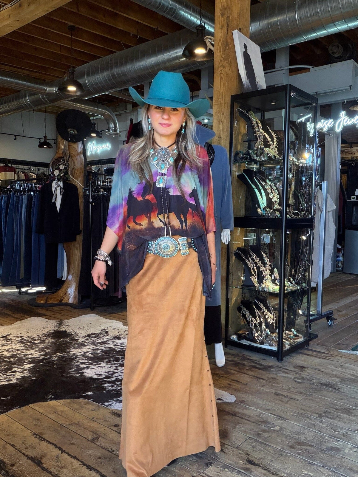 Autumn Stampede Poncho- 4887HP
