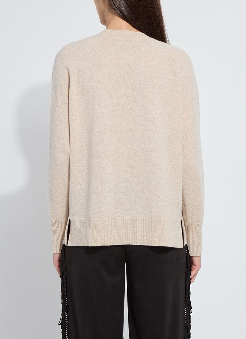 Aveline Oversized Washable Cashmere Sweater - Oyster - LY3700