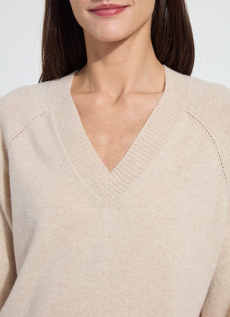 Aveline Oversized Washable Cashmere Sweater - Oyster - LY3700