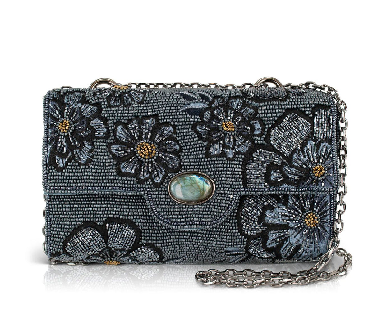 Azure Beaded Shoulder Bag - MFS002695