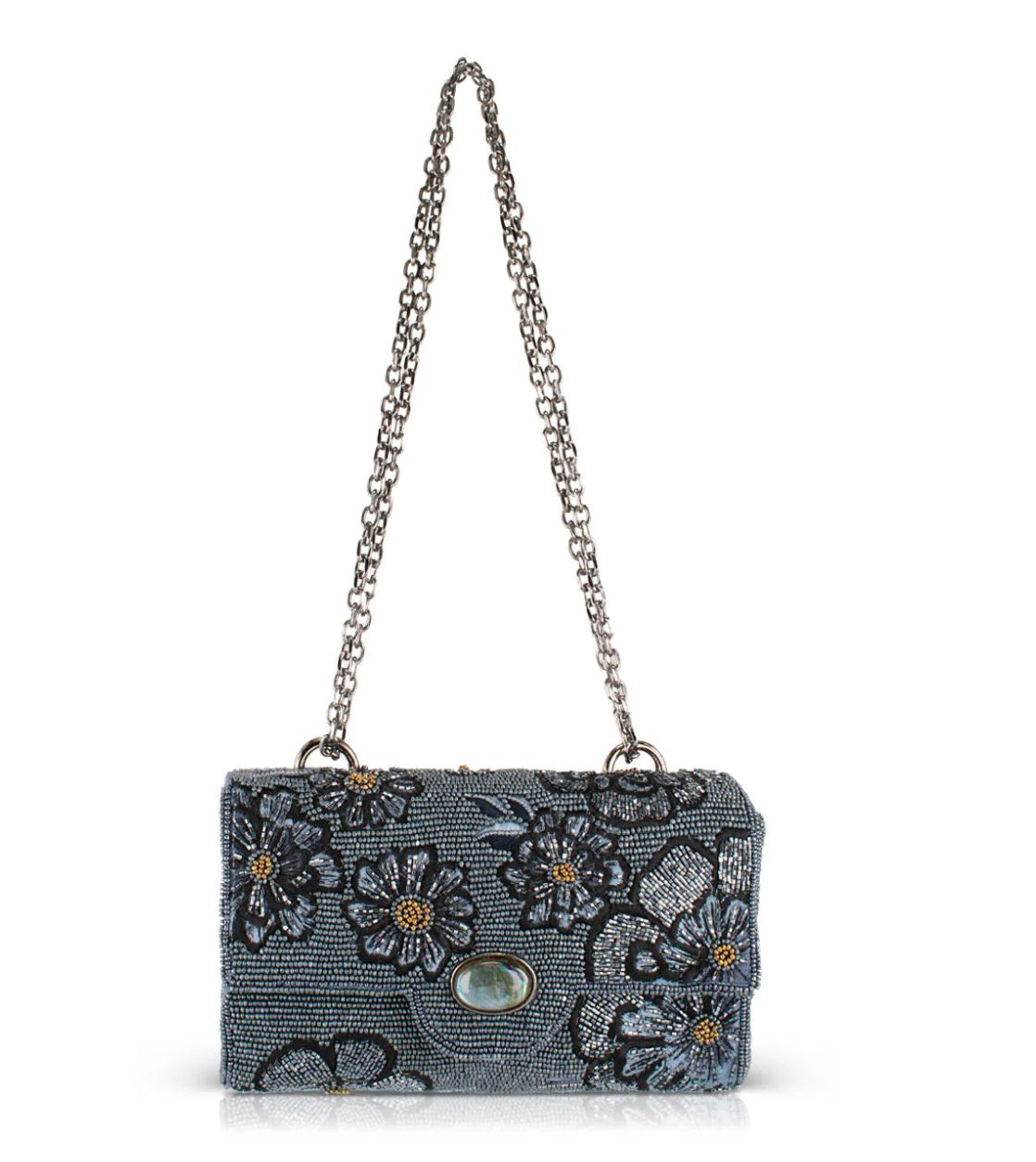 Azure Beaded Shoulder Bag - MFS002695