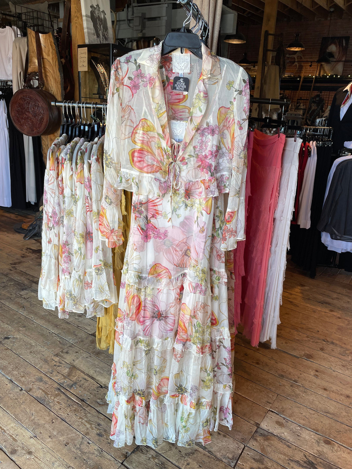 bailey floral maxi dress Bailey Tiered Maxi Dress - Johnny Was
