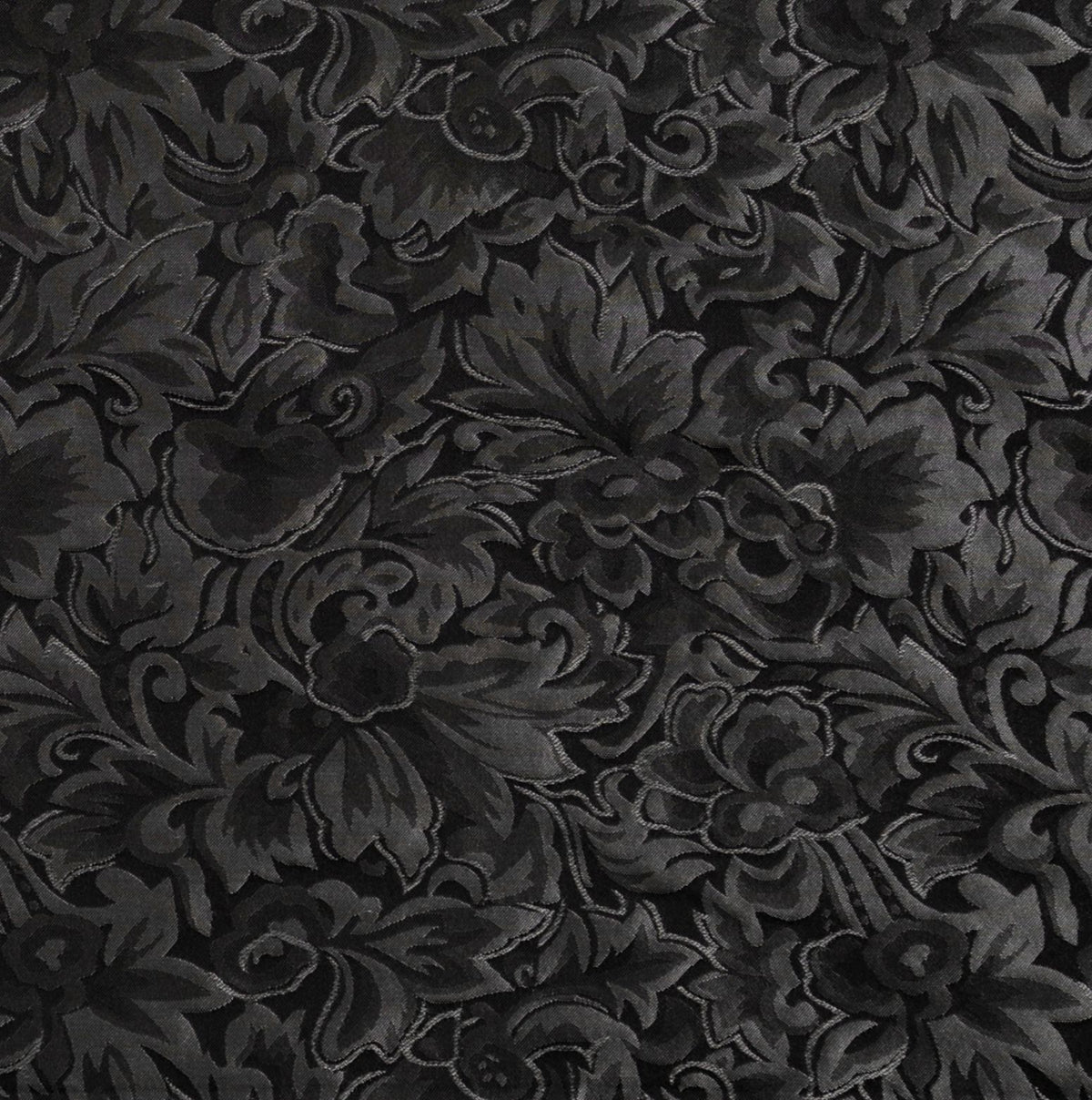Baroque Ash Silk Scarf - 34.5" - SCWT-BQA