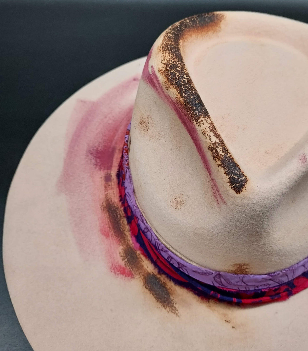 "Be Free" Embellished Felt Hat - HIML53 - Size M