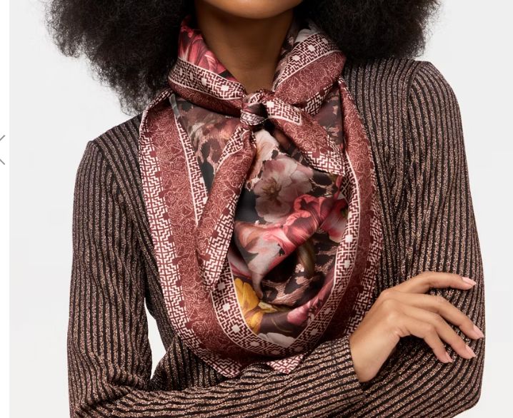Beckett Bloom Silk Twill Scarf - C90325