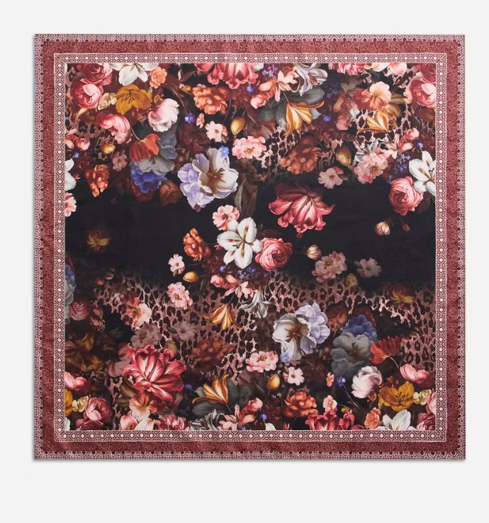 Beckett Bloom Silk Twill Scarf - C90325
