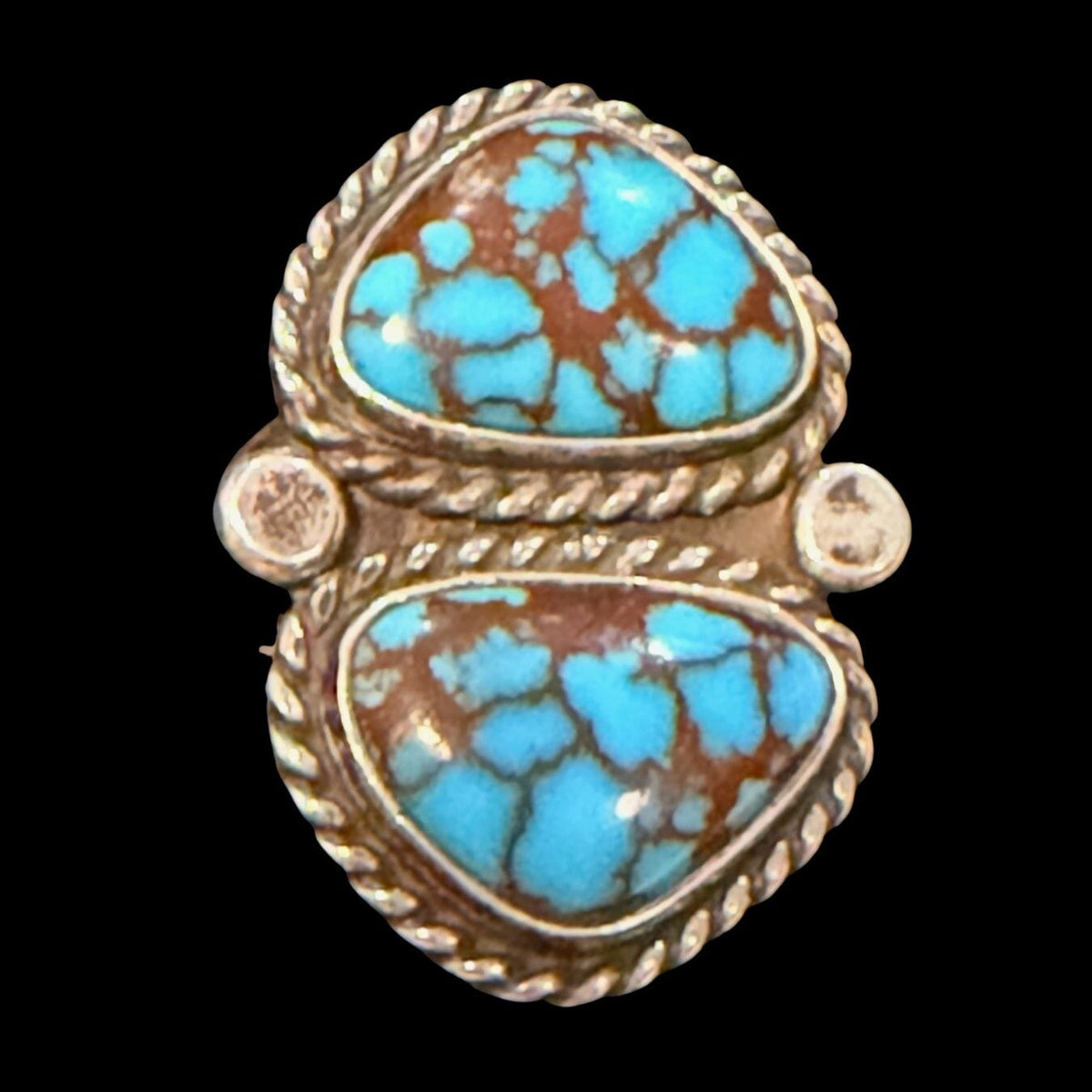 Bisbee Red Web 2-Stone Ring - Size 8 - RMH352