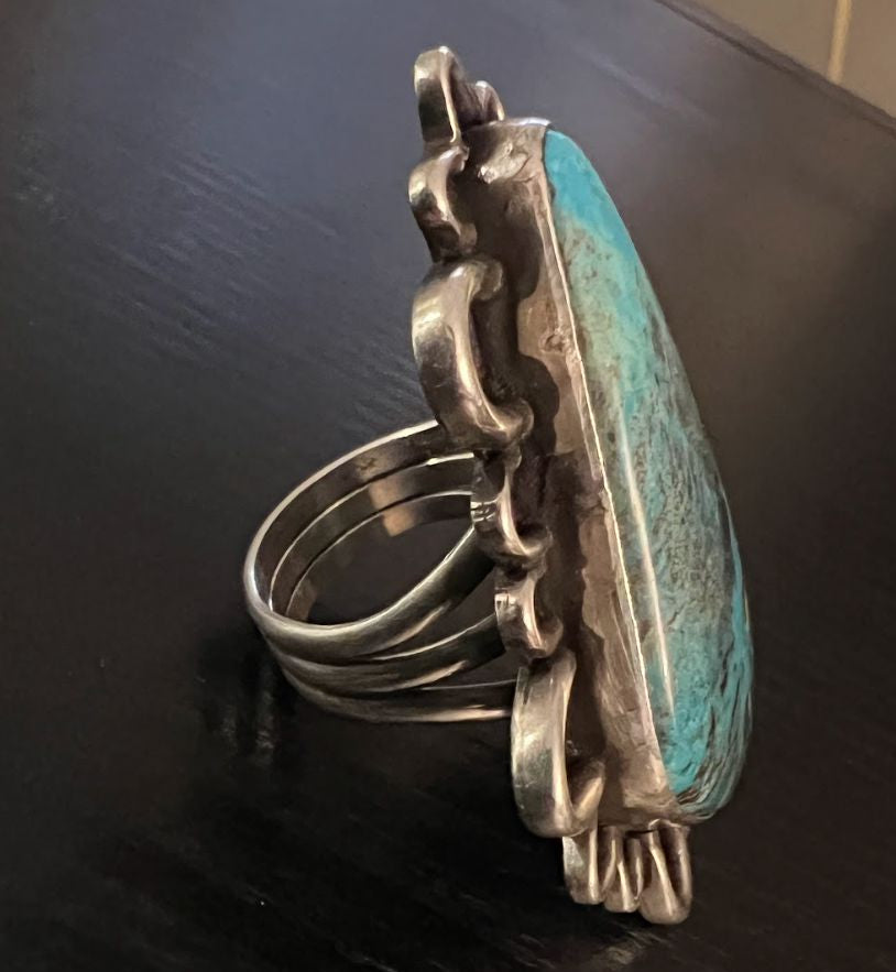 Bisbee Turquoise/Sterling Silver Ring - RMH259