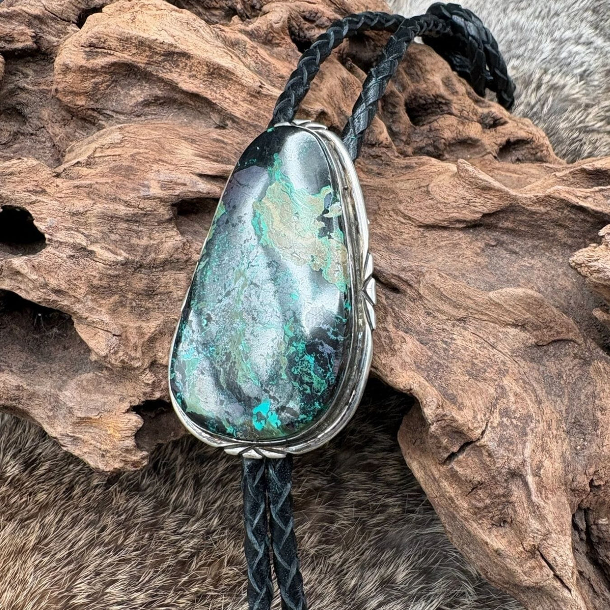 Bisbee/Azurite/Malachite Bolo - BMH51