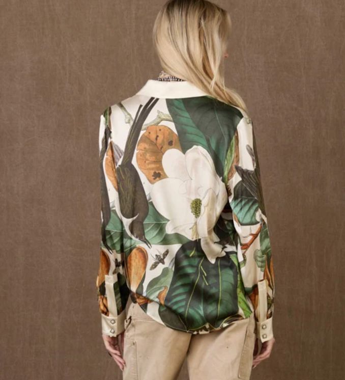 Black Billed Cuckoo Blouse - Double D Ranch - T4277