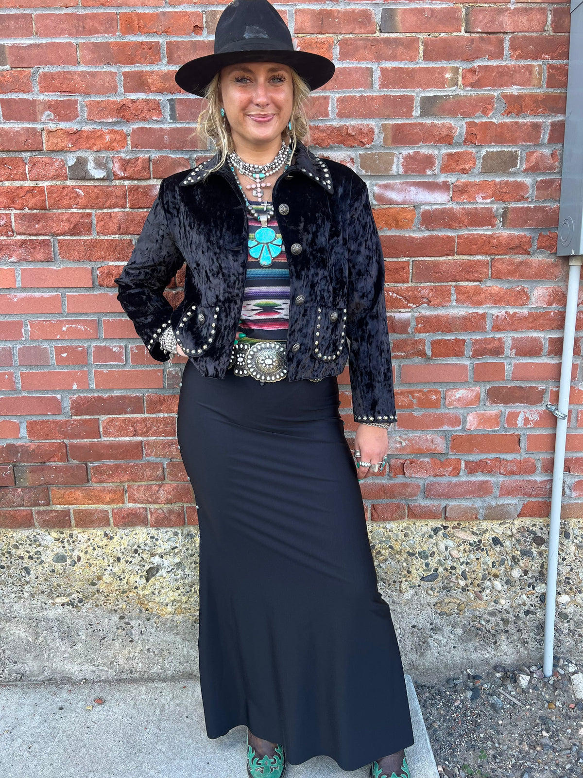 Black Brooke Skirt - SV5022