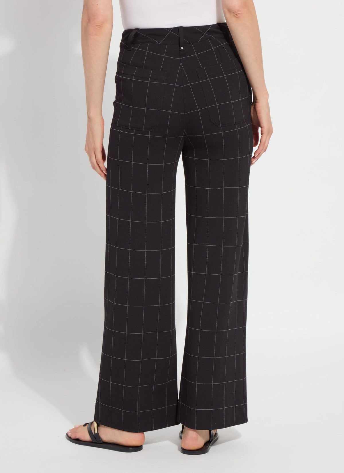 Black Check Erin Pant - LY3802C