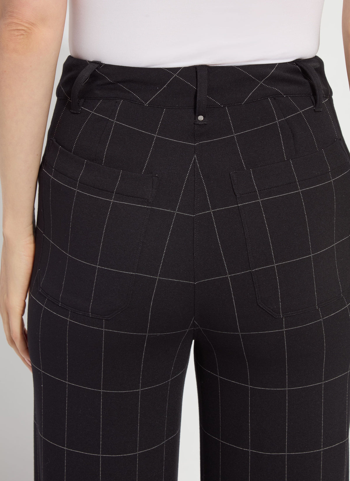 Black Check Erin Pant - LY3802C