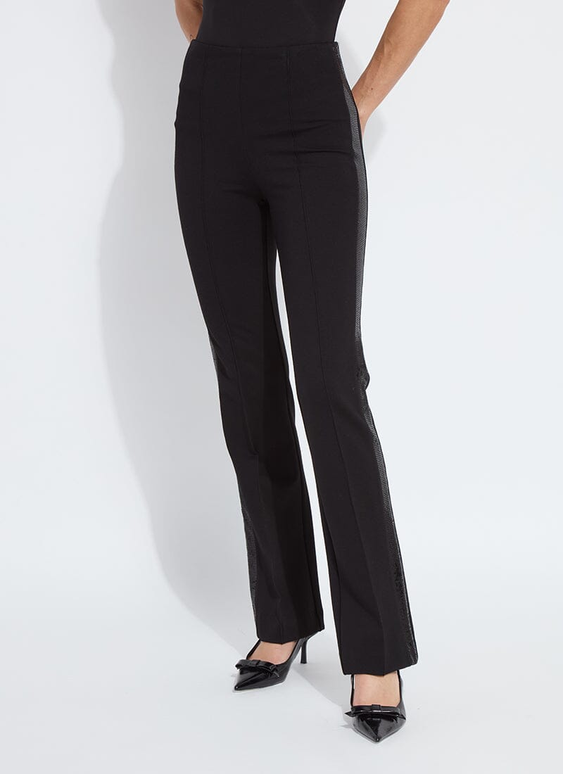 Black Elysse Sequin Embellished Pant - Lysse' - LY3786