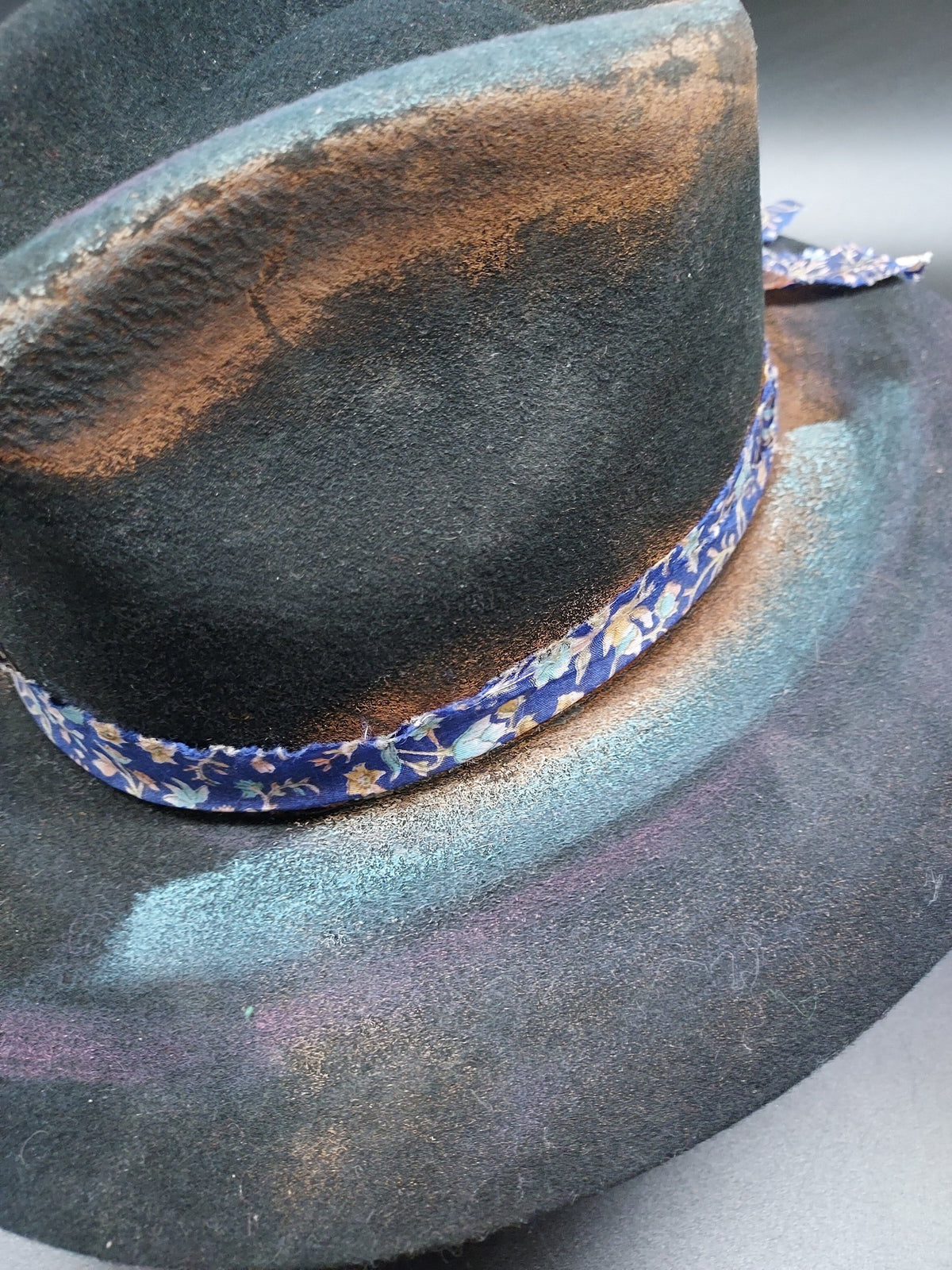 Black Embellished "Free" Charlie 1 Horse Hat - HIML64- Size L