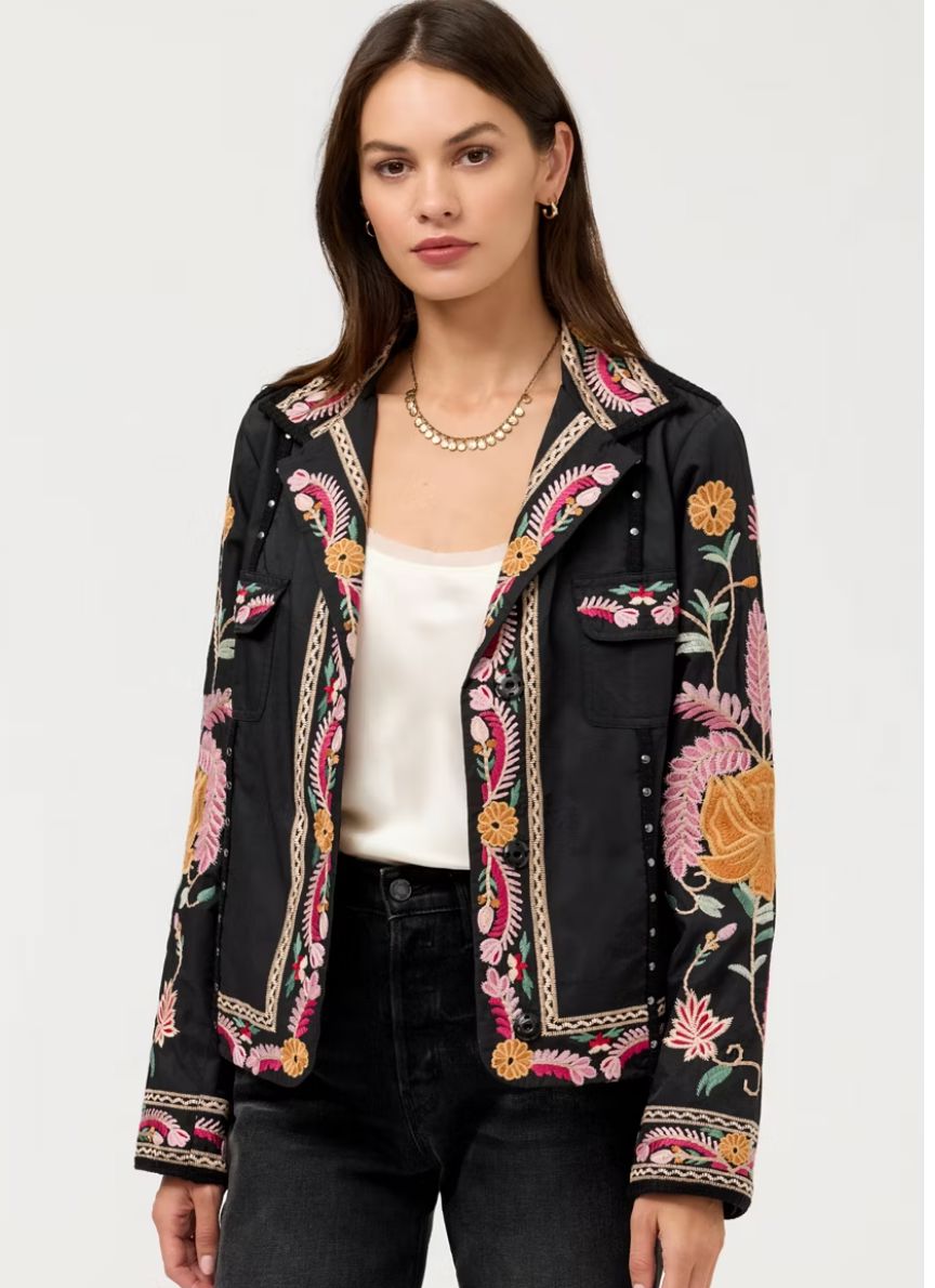 Black Embroidered Jacket