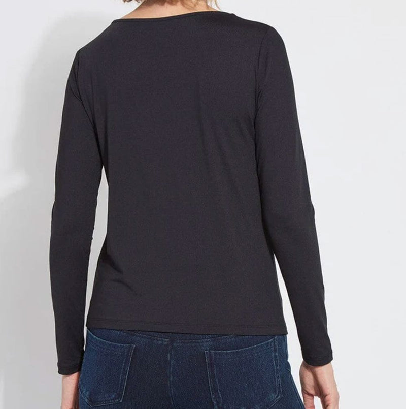 Black Essential Long Sleeve Tee - Lysse - LY3498B