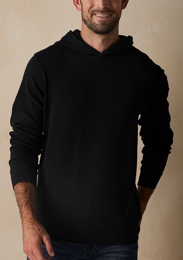 Black Essential Men's Hoodie - Puremeso - SHNB13