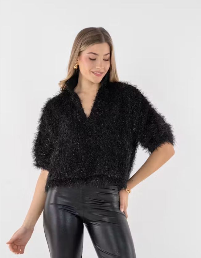 Black Estelle Top - EM1057