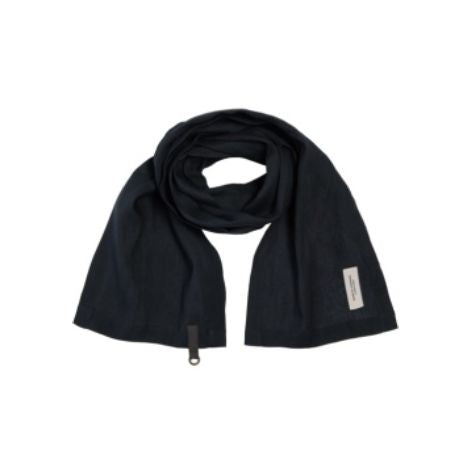 Black Hemp Scarf - Henriette Steffensen - 94002B