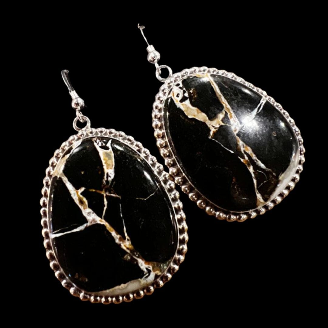 Black Jack Dangle Earrings - ESW71