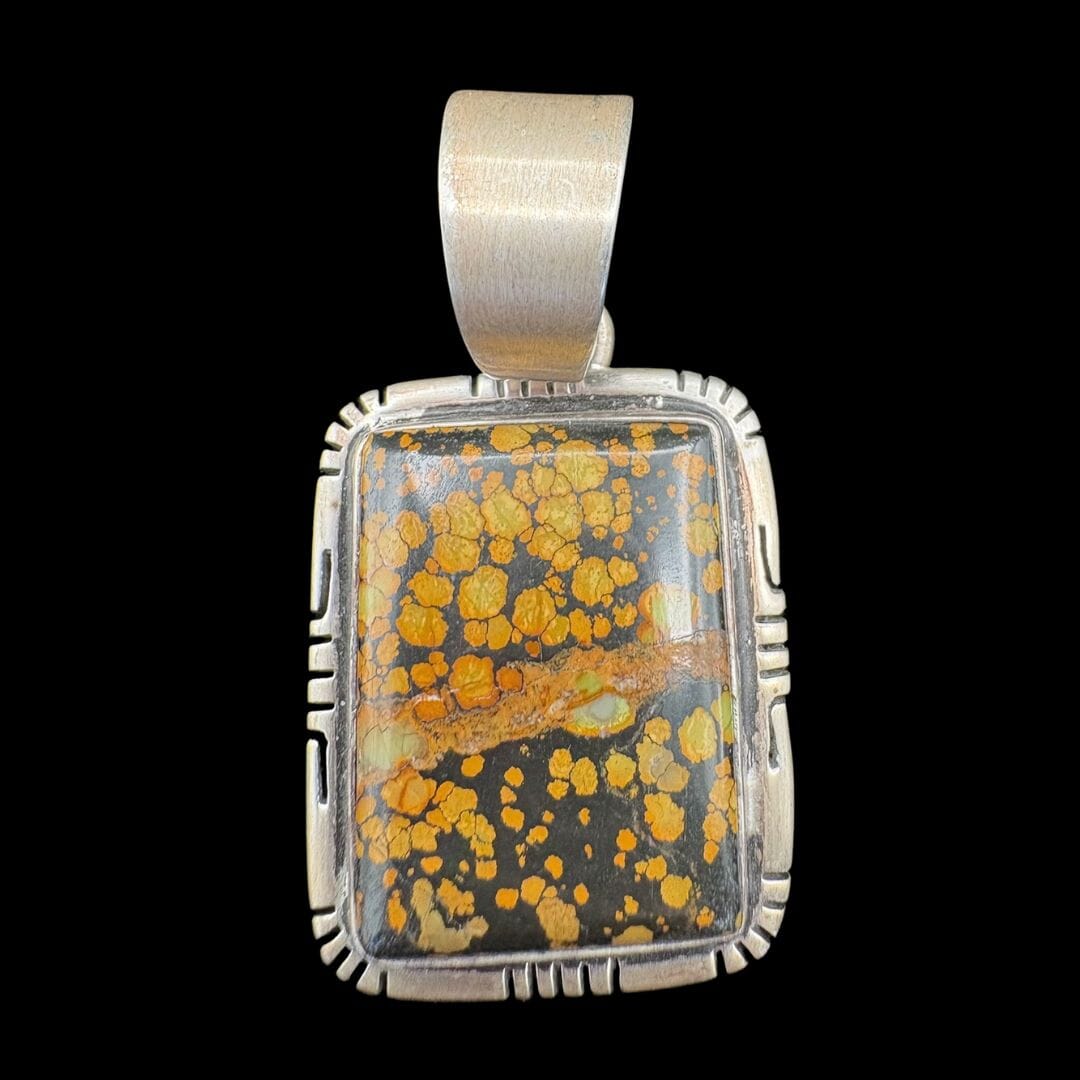 Black Jade Turquoise Pendant - PSL111