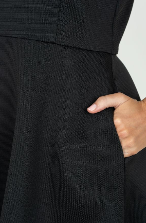 Black Knit Twiggy Dress - EM928