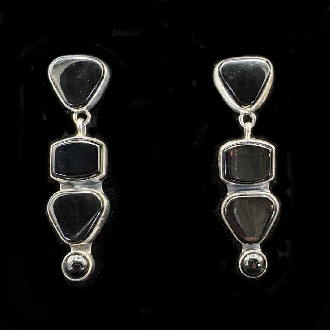 Black Onyx 4S Earrings - EAZ235