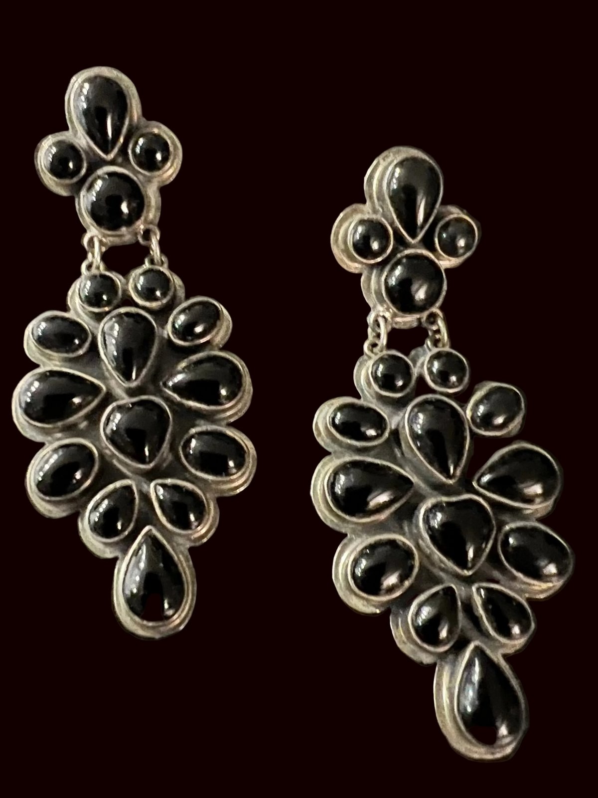 Black Onyx Earrings - EMH16