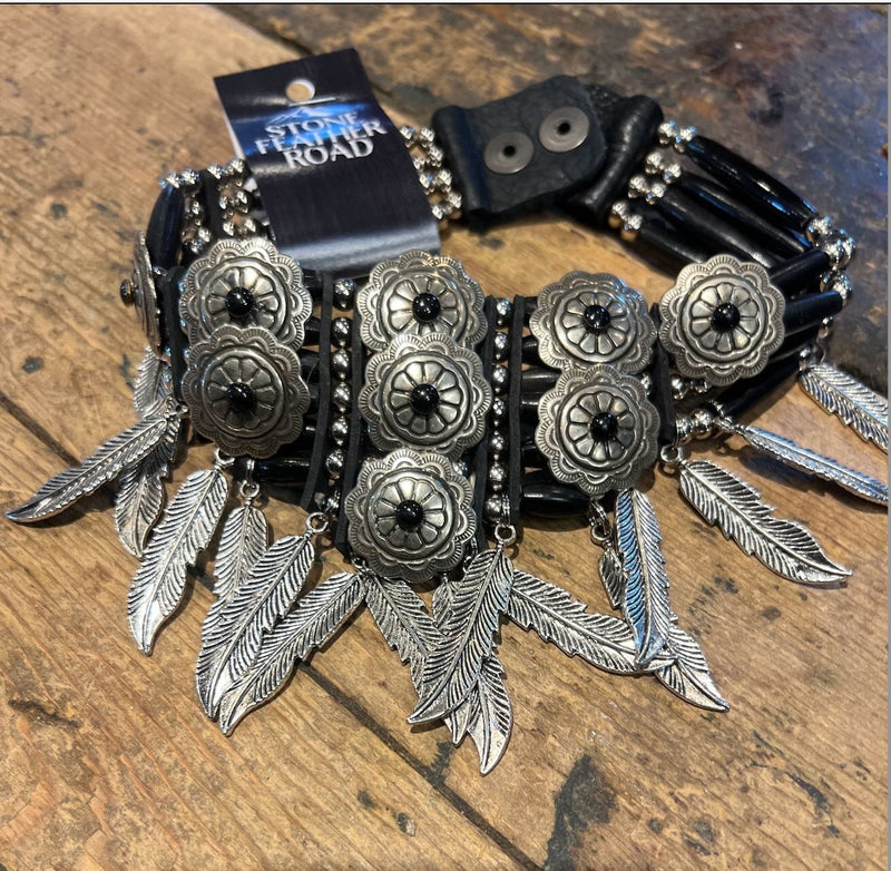 Black Onyx/Concho Flyte Choker - NCM2NFRB