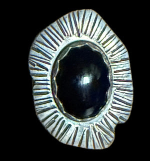 Black Onyx/Sterling Silver Ring - RMH288