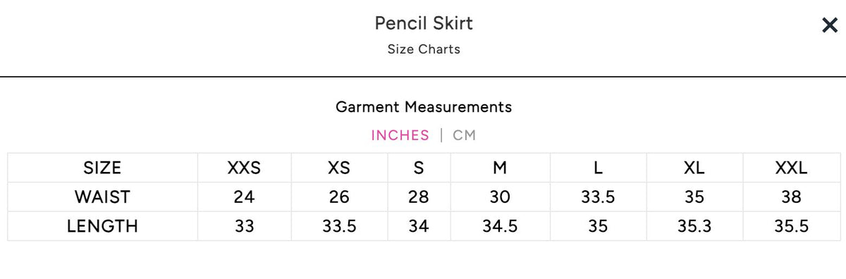 Black Pencil Skirt - Emily McCarthy - EM476