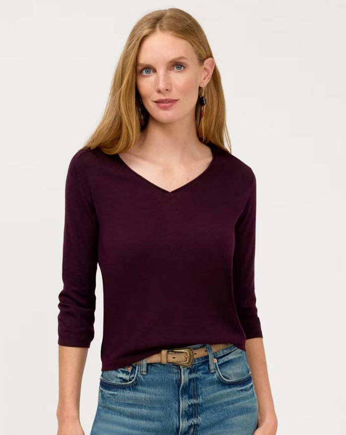 Black Plum Merino Wool Sweater - 59626P