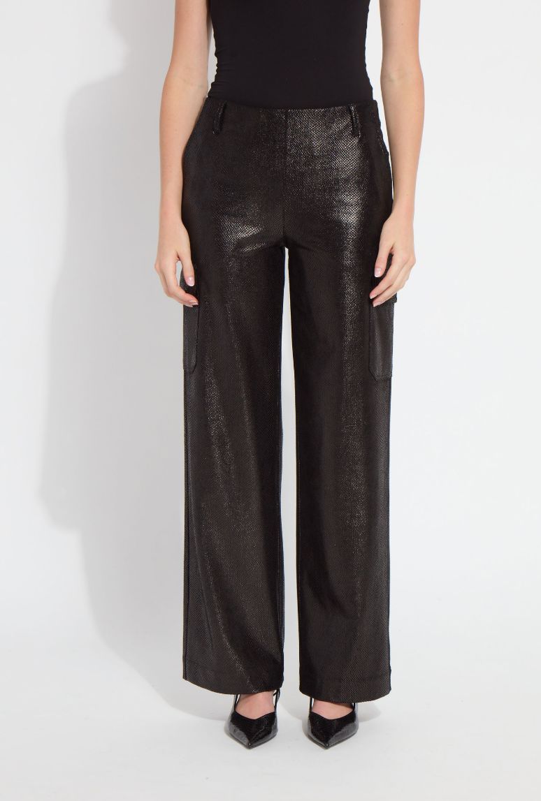 Black Snake Vegan Suede Pant - 4053BS