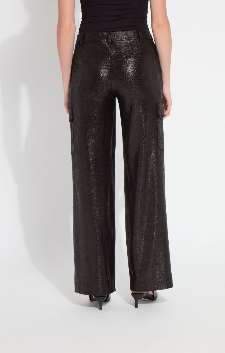 Black Snake Vegan Suede Pant - 4053BS