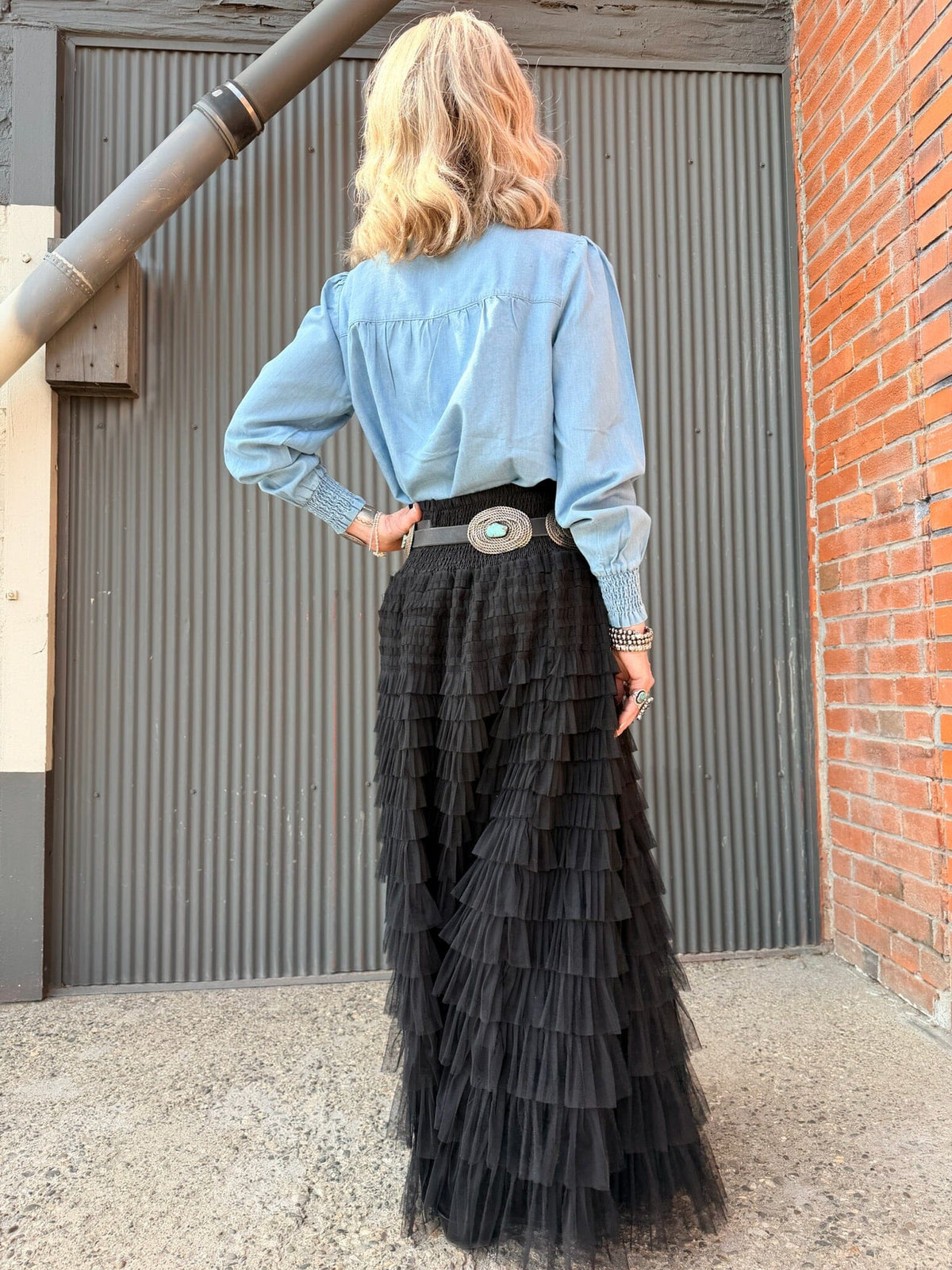 Black Tulle Skirt - 4325B