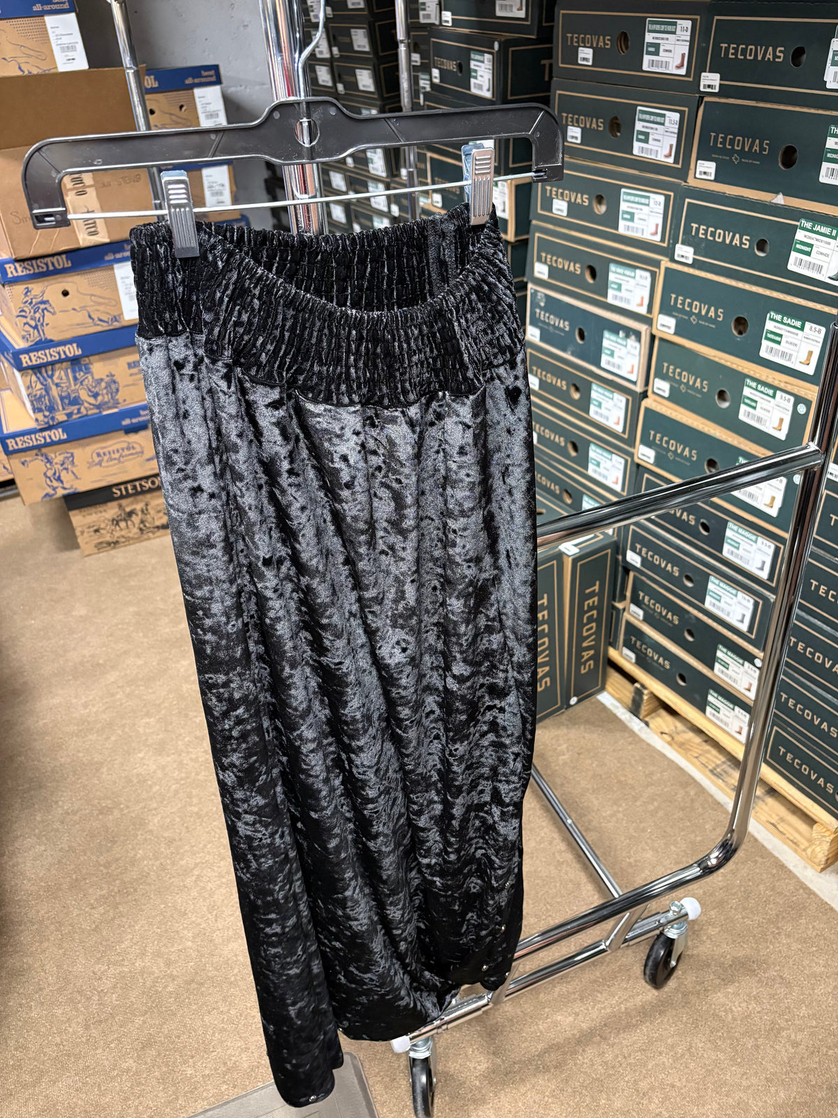 Black Velvet Skirt - RR575B
