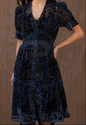 blue bandanna dress BANDANA BLUE DRESS
