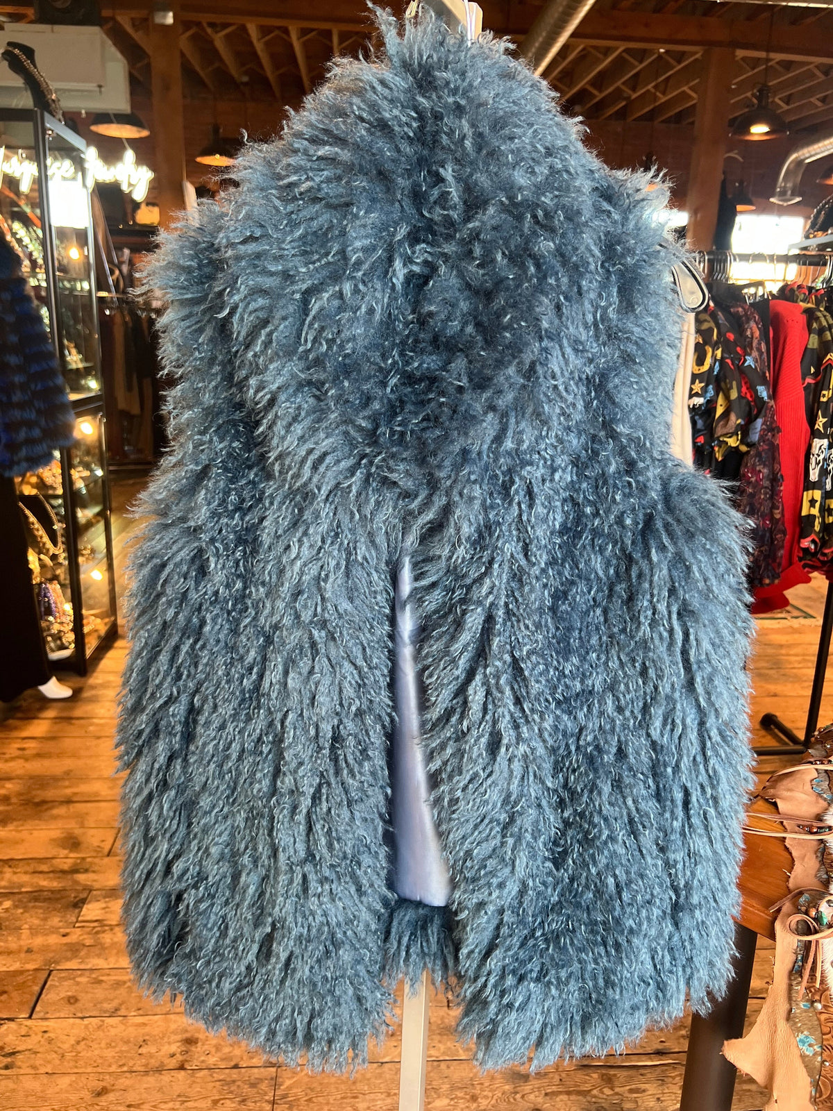 Blue Faux Fur Vest - 194384