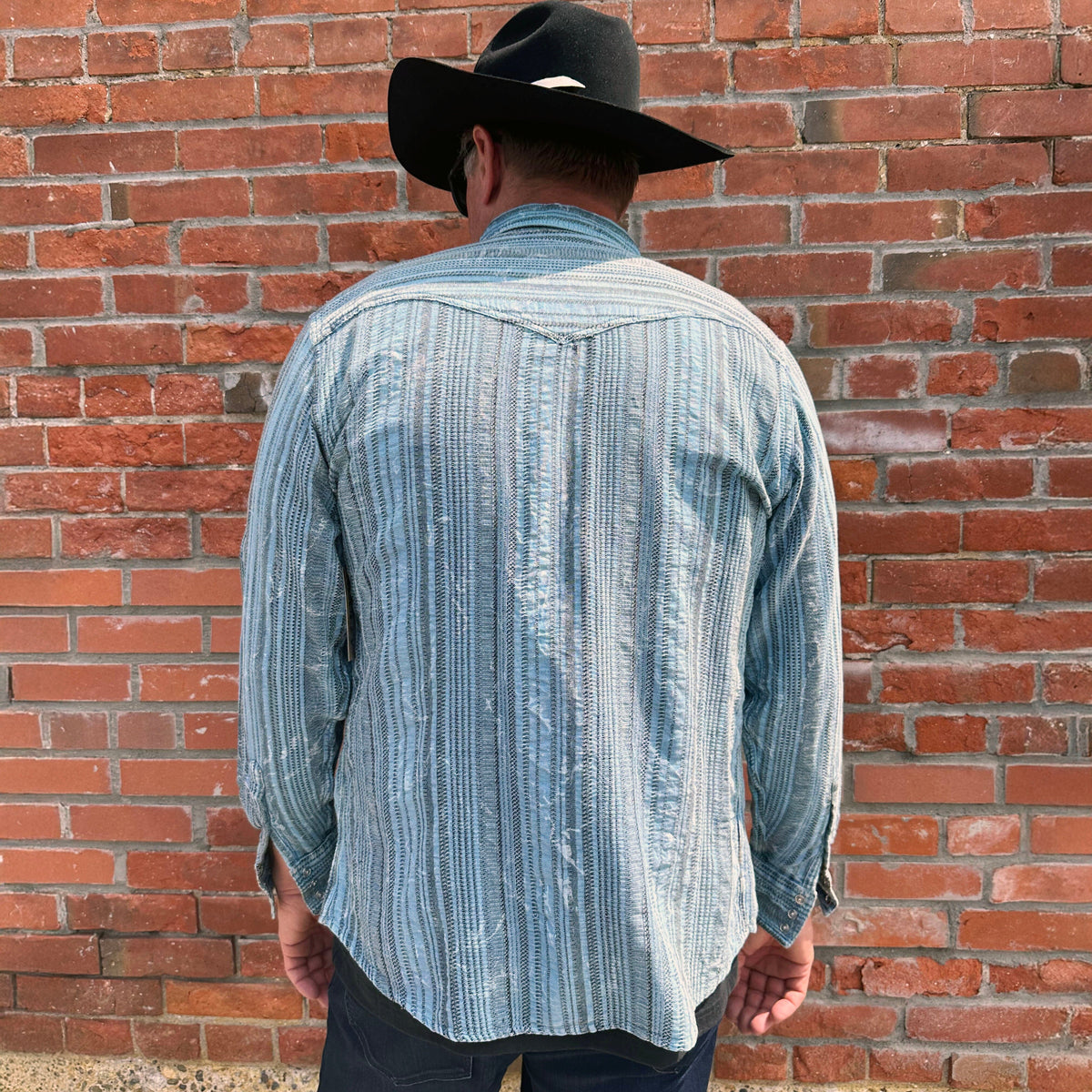 Blue Jacquard Shirt - PS349