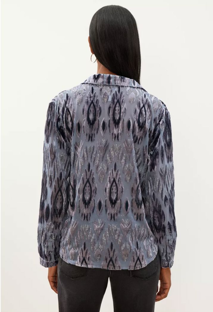 Blue Metallic Luisa Blouse - 26626