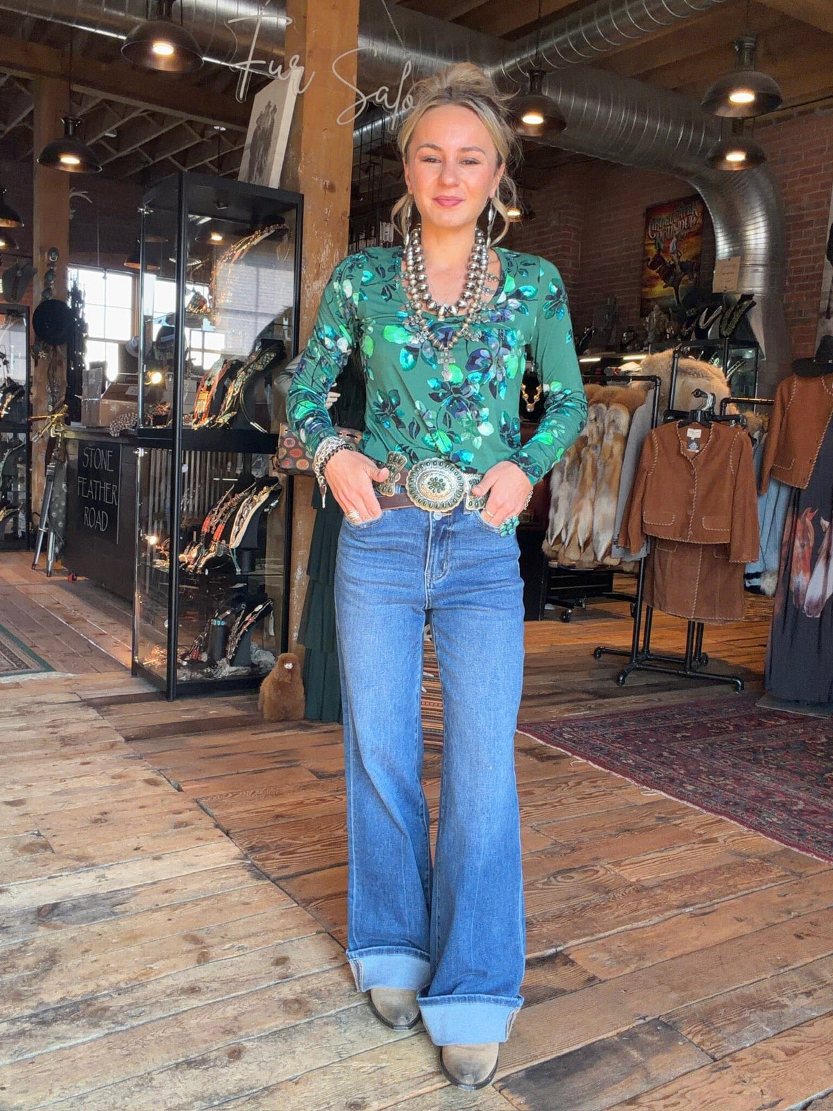Bonsall Floral Top - T17326
