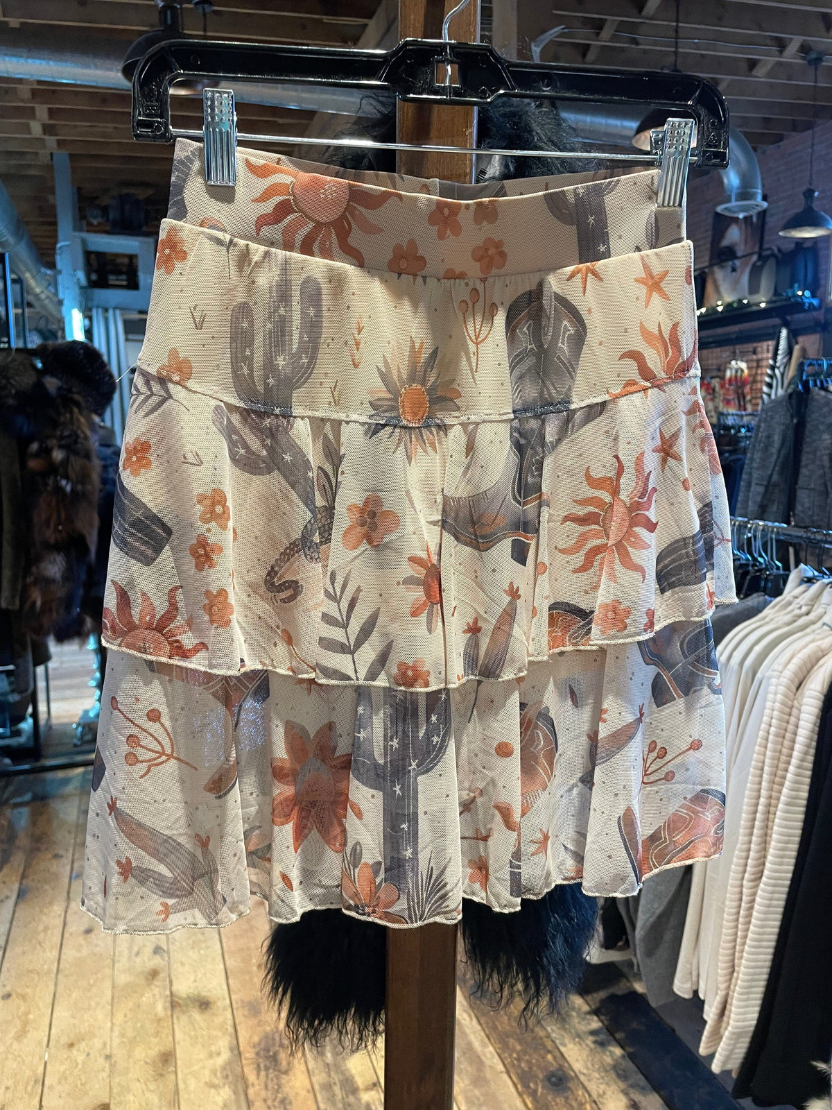 Boot Print Mesh Skort - 4555BB