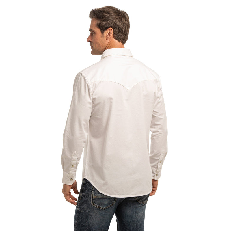 Branson Whipstitch White Shirt -