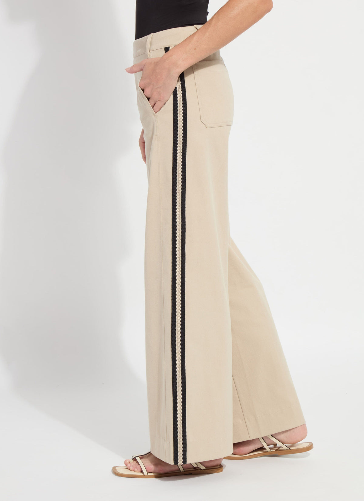 Brinne Khaki Stripe Trouser - LY3809