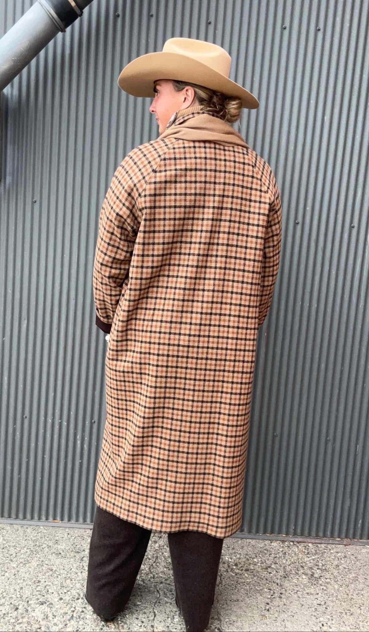 Brooklyn Tan Check Coat - Pendleton - CTPD9