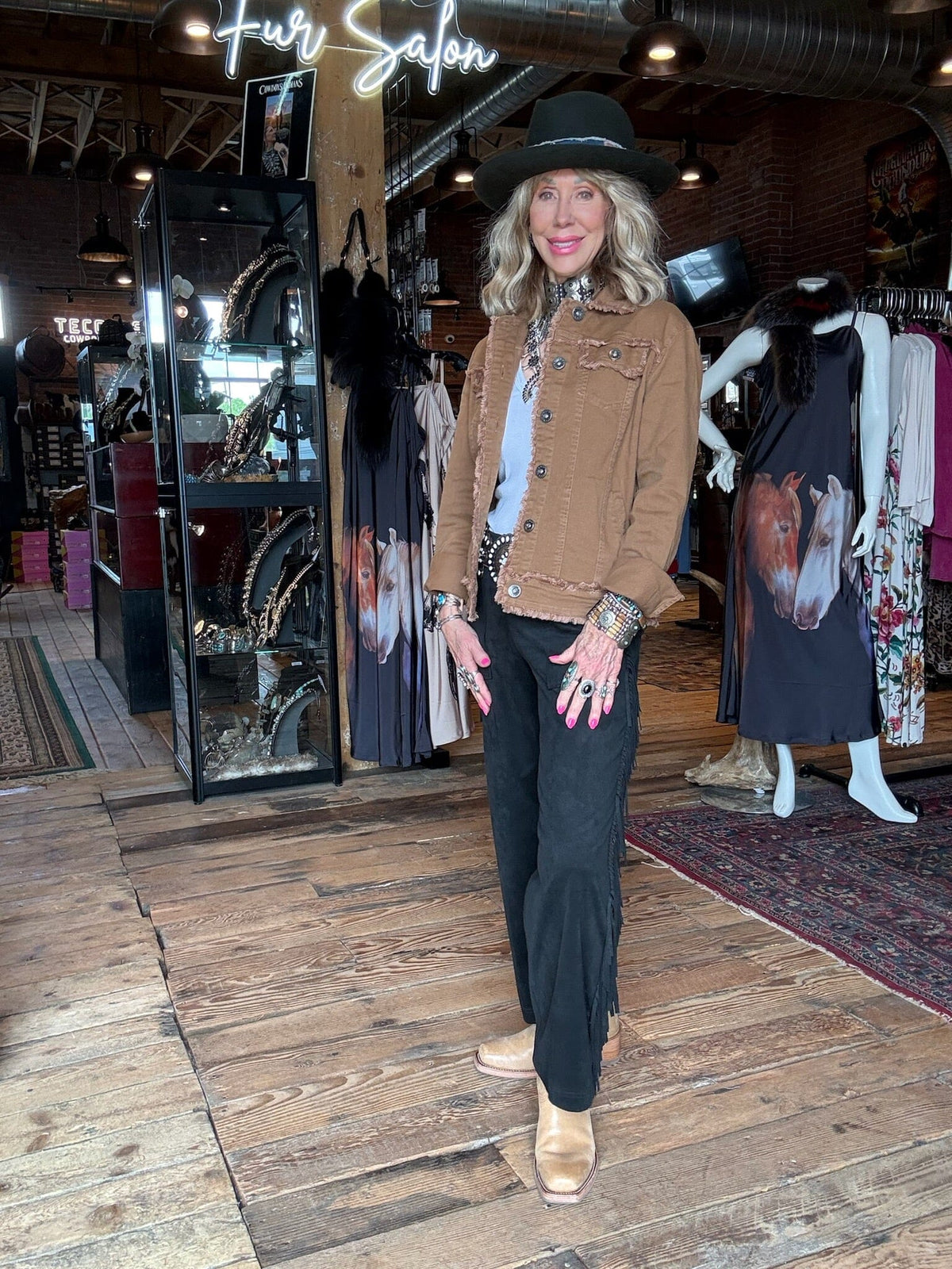 Brown Frayed Jacket - JWY1BR