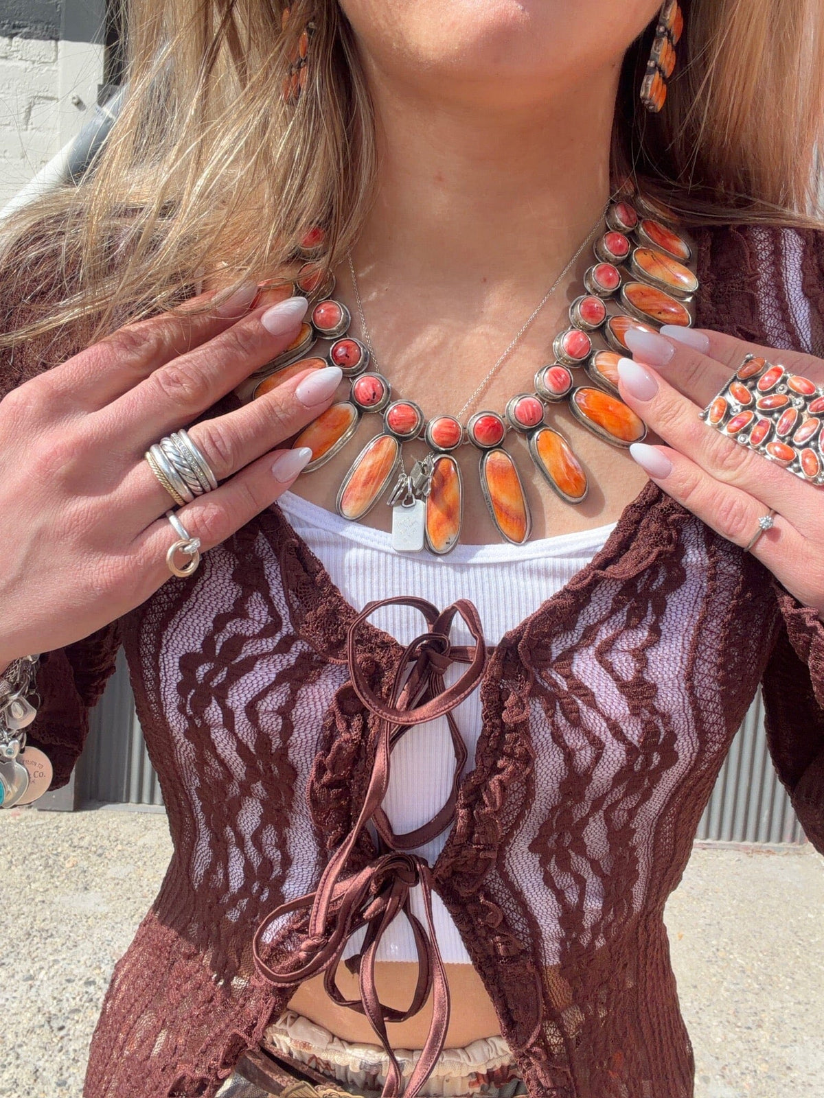 Brown Lace Duster - DKCKN