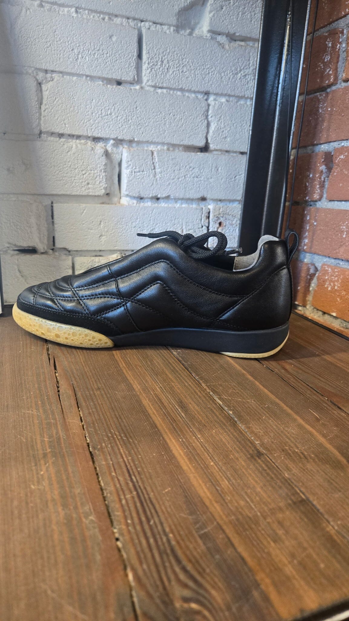 Bubble Ollo Black Leather Sneaker - BOBLK