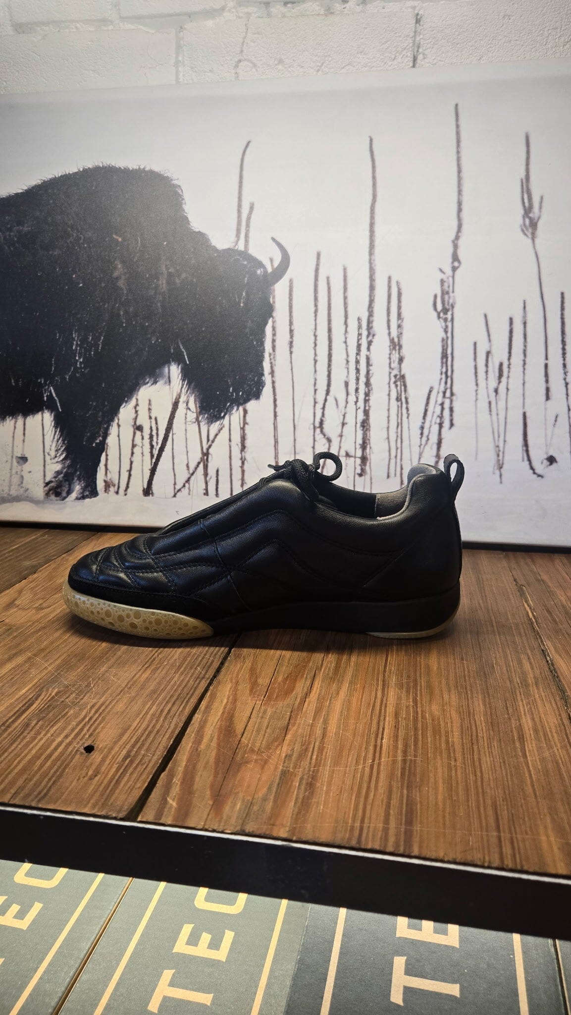 Bubble Ollo Black Leather Sneaker - BOBLK